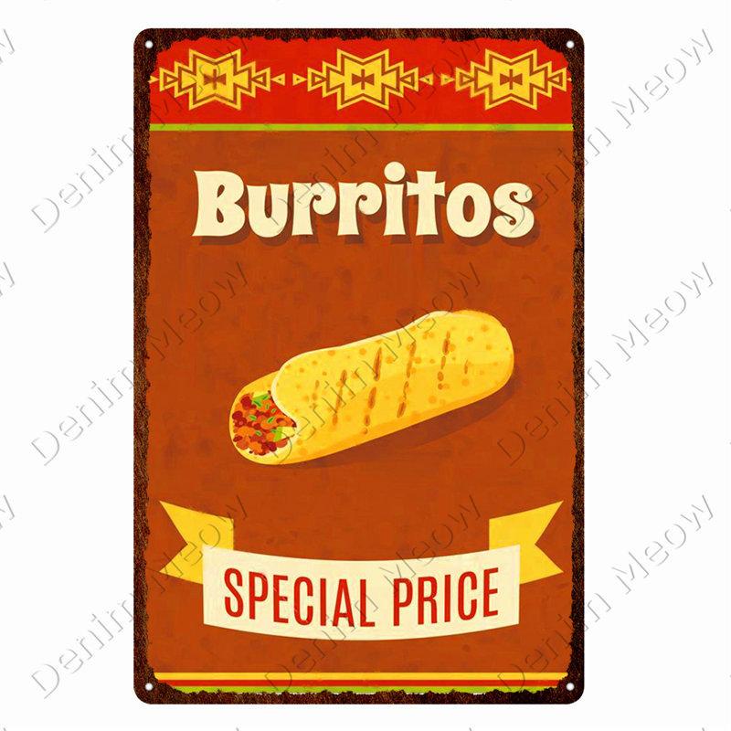 Vintage Pizza Tin Plate for Home Decor, Coffee, Donuts, Pizza, American, Kitchen, Home Decor, American Diner, Wall Posters, N375