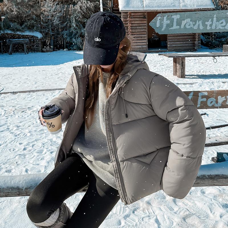 Winter Winter New Fashion Korean Version Hooded Warm Thickened Casual Bread Jacket