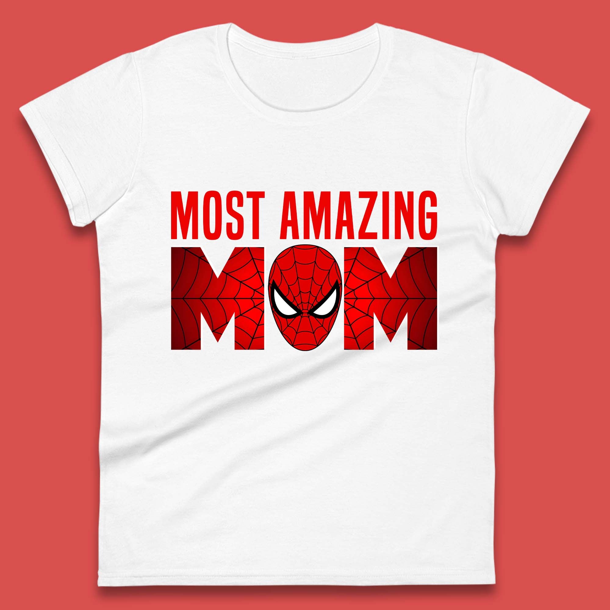 Most Amazing Spider Mom Womens T-Shirt Mens Tops Tees Unisex S