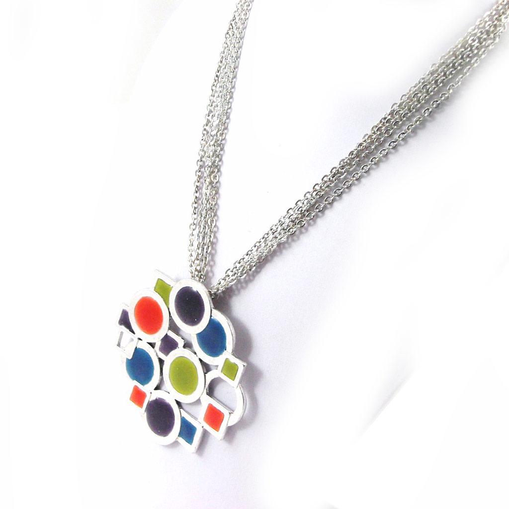 Les Trésors De Lily [G6146] - Designer Necklace 'Esmeralda' Tutti Frutti