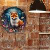 Retro Fox Metal Wall Art Sign Home Kitchen Cafe Decor
