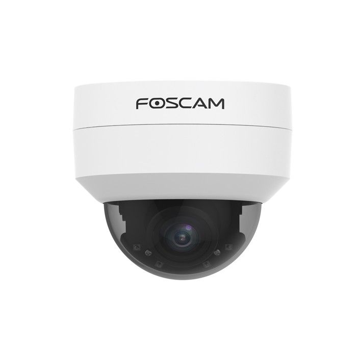 Caméra De Surveillance Foscam D4Z 4MP Dôme Blanc - Résolution 4MP - Vision Nocturne - Détection De Mouvement