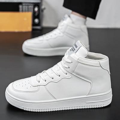 High-Top kleine weiße Schuhe Herren Herbst neue atmungsaktive Schuhe männliche Studenten Trend vielseitige Plateau-Sportschuhe lässige Board-Schuhe