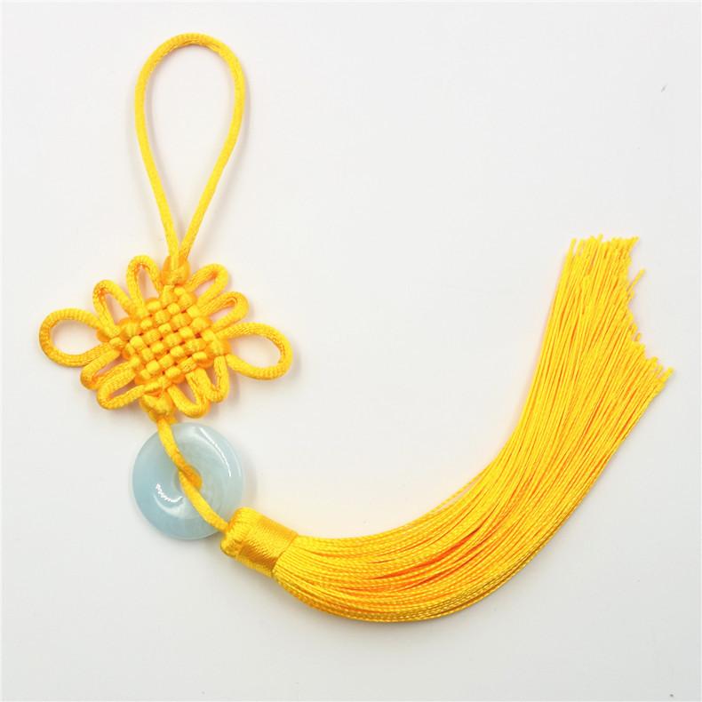 6 Plates Of Small Jade Pieces Chinese Knot, Car Chinese Knot Pendant, Vertical Fringed Ear Pendant