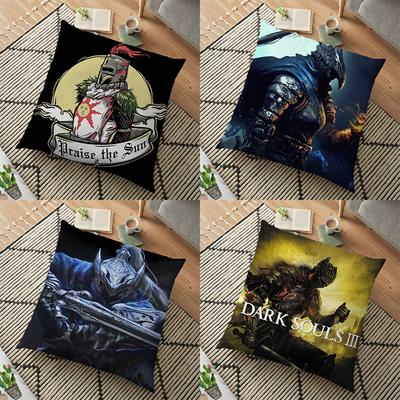 Dark Souls Artorias Pouzdro na polštář Děti Kreslený Sun Warrior Chvála Povlak na polštář Hračky Kluci Dívky Dárkový polštář Vnitřní není součástí 45cm