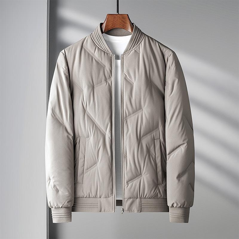 Light Down Jacket Men  S Short Thickened Baseball Collar Jacket Down Jacket M