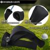 [3-piece Set] Head Cover, Head Cover, Golf Cover, Driver, Fairway Wood, Utility 3-piece Set, Various (BLACK×BLACK)