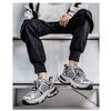 Casual Sports Shoes - Loose Sports Style Lace Up Low Top Shoes, for Outdoor Activities, Hiking, Skateboarding,Plus Size Fashionable Sports Shoes