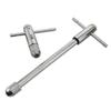 Adjustable Silver T-Handle Ratchet Tap Wrench Reamer Hand Manual Holder Wrench Metric M3-M8 M5-M12 Tap Wrench Hand Tapping Tools