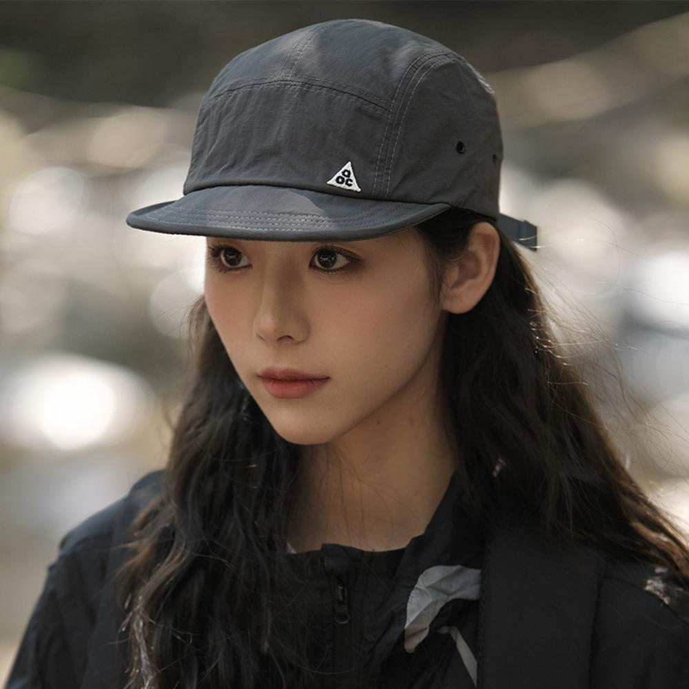 Solid Color Sun Hat Quick-Dry Peaked Cap Simple Short Brim Baseball Cap Street