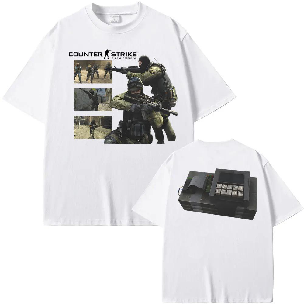 Counter Strike Source Tee Vintage Y2K Streetwear TShirt High Quality Game TShirt SpringSummer Casual Comfortable Cotton Tee
