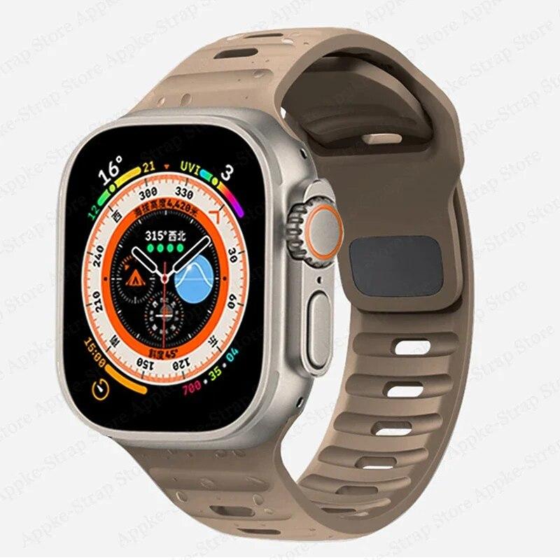 Silikonový řemínek pro Apple Watch Band ultra 2 49mm correa Náramek pro iwatch 9 8 7 6 5 SE 4 3 2 1 44 mm 40 mm 41 mm 45 mm 38 mm 42 mm řemínek k hodinkám