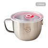 1200ML 304 Stainless Steel Instant Noodles Bowl Large Capacity Lunch Box Ramen Bowl Portable Food Container With Lid