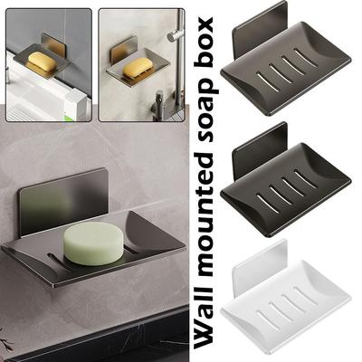 Soporte para Jabonera sin Perforación Montado en la Pared Escurridor Caja para Jabón Esponja para Soporte de Jabón