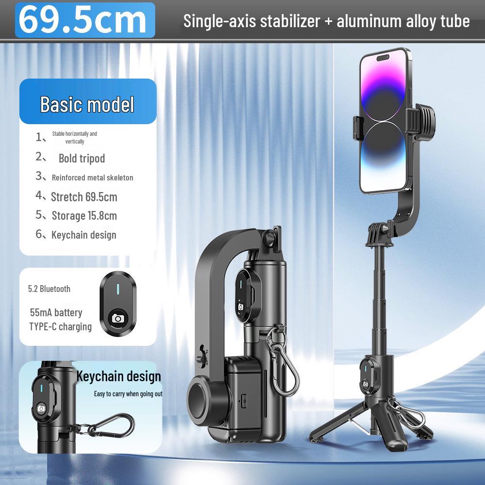 

Q30 Alloy Anti-Shake Handheld Stabilizer: Bluetooth Gimbal, Mini Selfie Stick & Portable Follow-up Shooting Gadget.