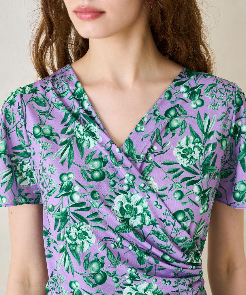 Bonide Mesh Cool Wrap Dress Flower & Berry Purple