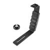 Handheld L shaped Gimbal Expansion Bracket Holder with 2 Hot Shoe Mounts Accessory Replacement for DJI OSMO Mobile