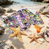 Custom Name Personalized Dandy's World Print Beach Towel, for Trip Camping Beach Party Home Decor, Birthday Gift for Family & Friends