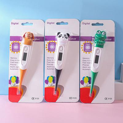 Thermomètre électronique à tête souple de dessin animé Thermomètre numérique domestique pour aisselle humaine Thermomètre numérique rapide et efficace pour enfants