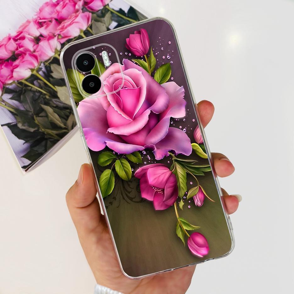 For Xiaomi Redmi A2 Case Redmi A2+ Luxury Painted Cover Clear Silicone Soft TPU Phone Case For Xiaomi Redmi A2 Plus RedmiA2 Bags