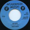 7inch Record HORACE MARTIN  Bad Boys  Its A Shame Version DKR112 Modernize Music 198 US Reggae Ska  Dub Used