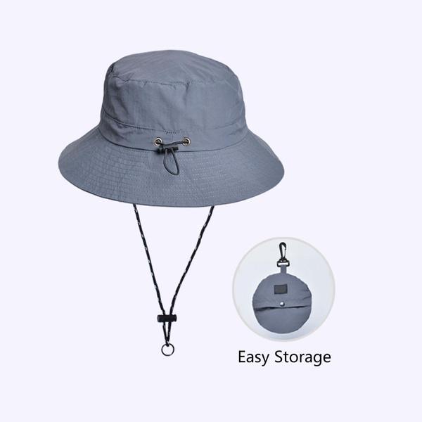Chapeau de soleil imperméable Chapeau de pêche imperméable Chapeau de randonnée imperméable Chapeau de pêcheur imperméable Bob Chapeau de camping pliable