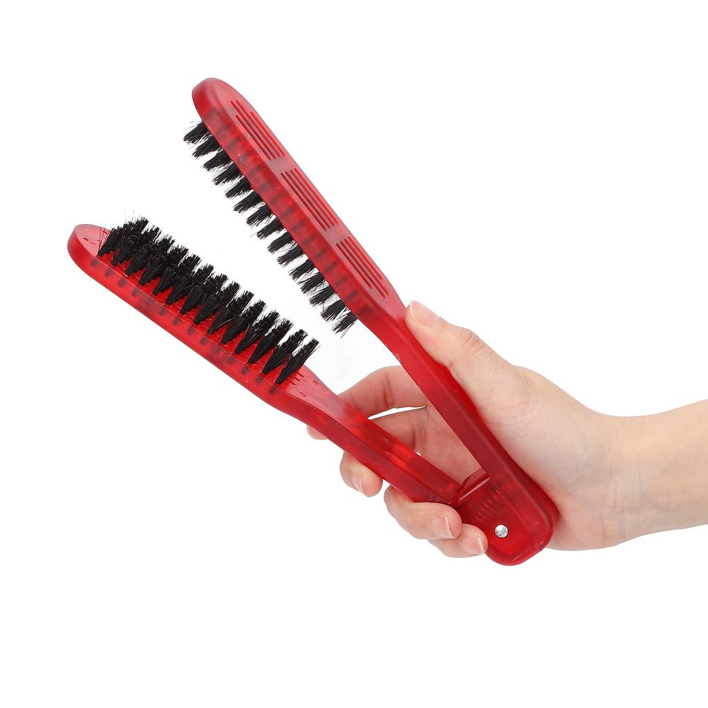 Hair Straightener Brush High Temperature Resistance Double Side Hair Straightening Styling Brush