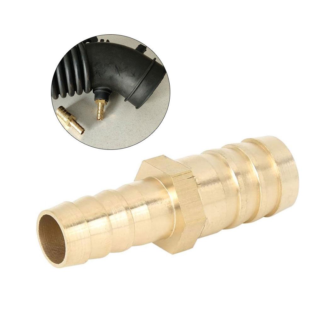 Reliable 2 Way Brass Joiner For Straight Hose Durable Easy-Install Barbed Connector Fitting For Varied Applications Brass Joiner Barbed Reducer
