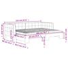Daybed Extendable with Mattresses Pink 80 X 200 Cm Velvet