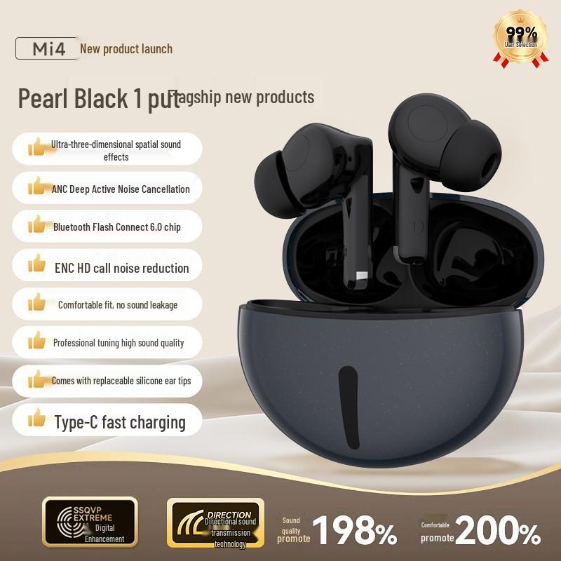 2025 TWS In-Ear Bluetooth Headphones with ANC, Long Battery Life, Dynamic Drivers & Heavy Bass