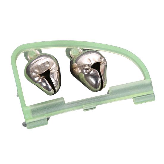 2Pcs Fishing Alarm Portable Twin Bells Plastic Alloy Outdoor Night Fishing Bell Rings for Workshops