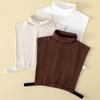 Weich und Bequem Damen Half Top Kragen Eleganter Nackenwärmer für Alle Jahreszeiten Trendiger Damenkragen Rollkragen