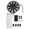 Slim Fan Pull Electric Radiator Cooling Fan 12V 80W Motor with Mount Kit Universal Black
