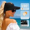 1 Pieza Elegante y de Moda Sombrero de Sol de Verano para Mujer para Deportes al Aire Libre, Sombrero de Playa Plegable Portátil, Adecuado para Actividades al Aire Libre