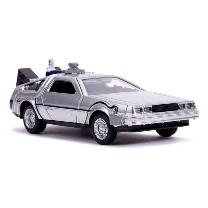 Collectible Miniature Car - JADA TOYS - DE LOREAN Back To the Future II - Steering Wheel - Silver - 1/32