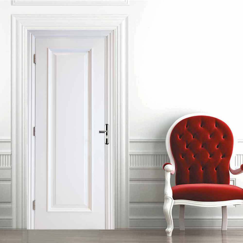 Meiji Creative Environmentally Friendly 3D White Paint Wooden Door Sticker Renovated Self-Adhesive Bedroom Wall Sticker