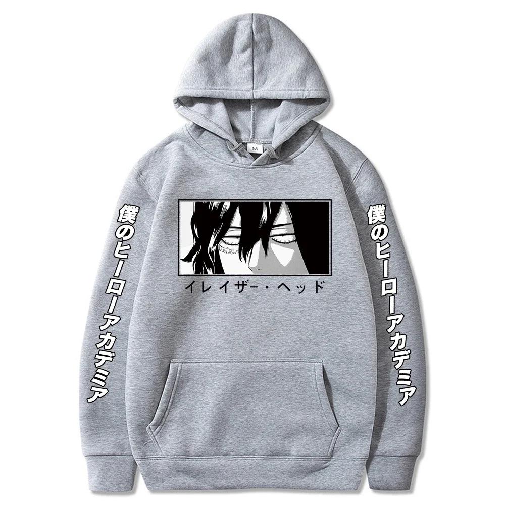 2024 My Hero Academia Aizawa Shota Eyes Cute Anime Printed Hoodies Woman Harajuku Casual Hoodies Fashion Women Hoody Sweatshirt