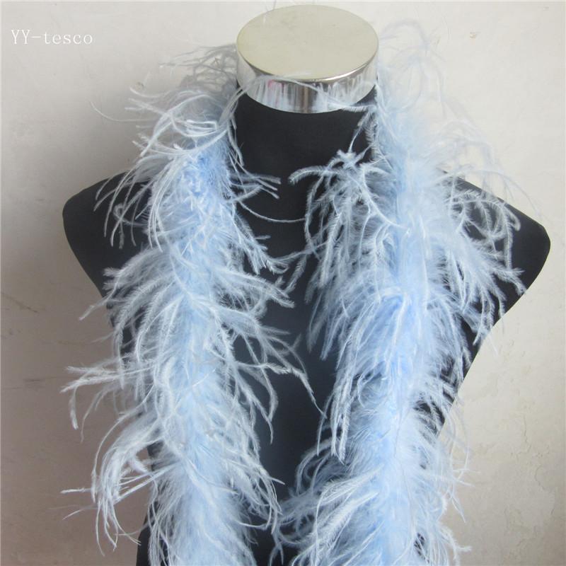 2 Meter Fluffy Ostrich Feather Boa Skirt Costumes/Trim for Party/Costume Craft Ostrich Feather In Wedding Decorations