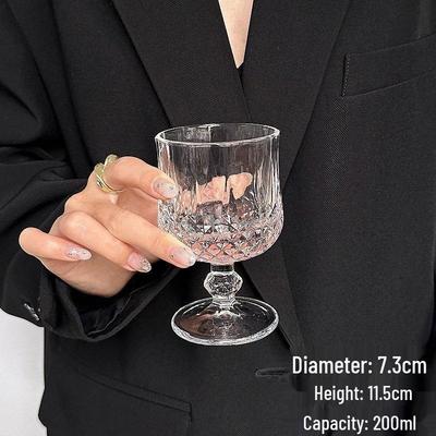 Changqi Short-Stem Diamond Whiskey and Wine Glass Set of 4