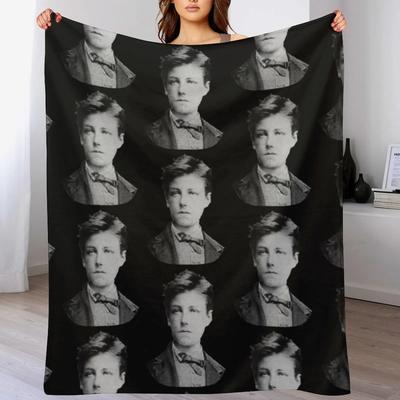Arthur Rimbaud Throw Blanket Thins Hair Bed Thermals For Travel Blankets