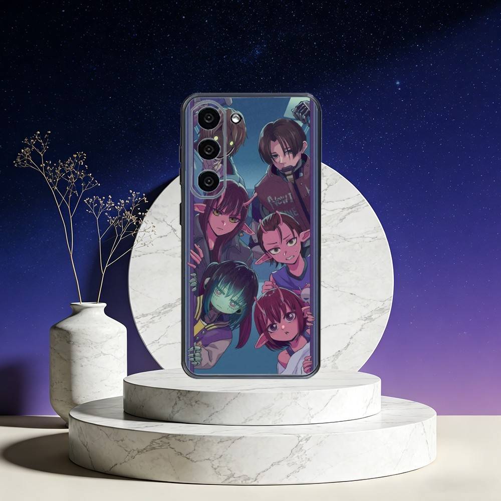 M-Milky S-Subway Anime Phone Case For Samsung Galaxy A73,A72,A71,A70,A53,A52,A51,Others Soft Black Cover