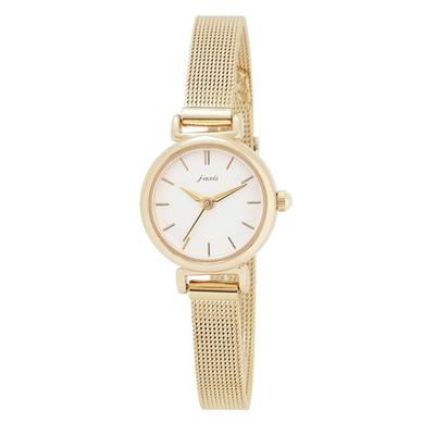 Malla Metálica Fina Malla Fina Metálico Mate CF4A0010 Dorado Reloj, Correa, Color, Delicado, Simple, Casual,