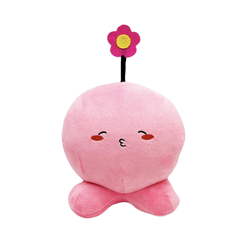 Plush Toy Soft Stuffed Doll with Flower Detail Octopus Shape for Home Office Decoration and Gift for All Ages