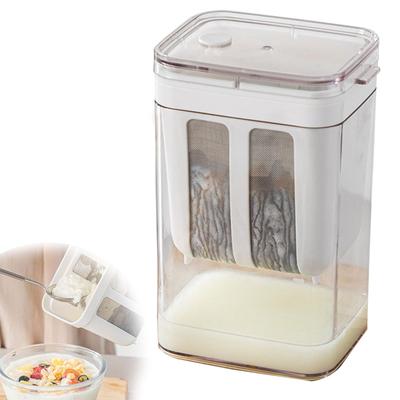Reusable 1100ml Yogurt Strainer, Strainer Container for Straining Yogurt, Suitable for Homemade Soy Milk and Milk.