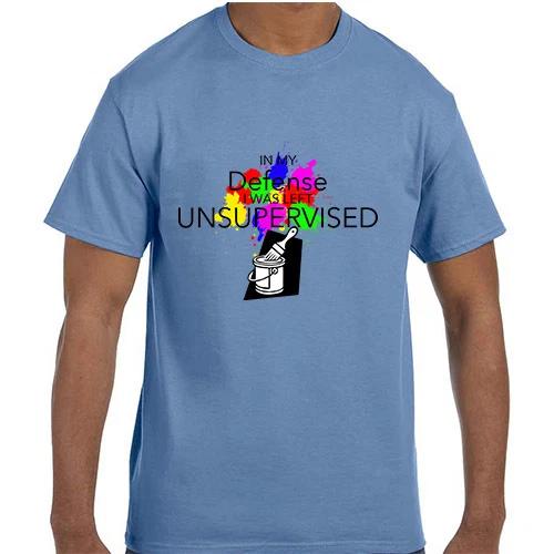 

Funny Humor Defense Left Unsupervised Paint Can Splatter Painting T shirt T shirt S