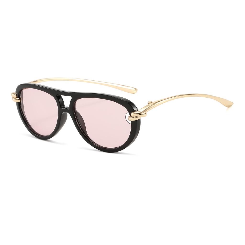 New fashion knot double beam sunscreen sunglasses European and American ins sunglasses personalized sunglasses S