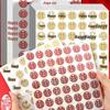 Waterproof Mini Double Happiness Stickers for Wedding Decoration and Candy Gifts