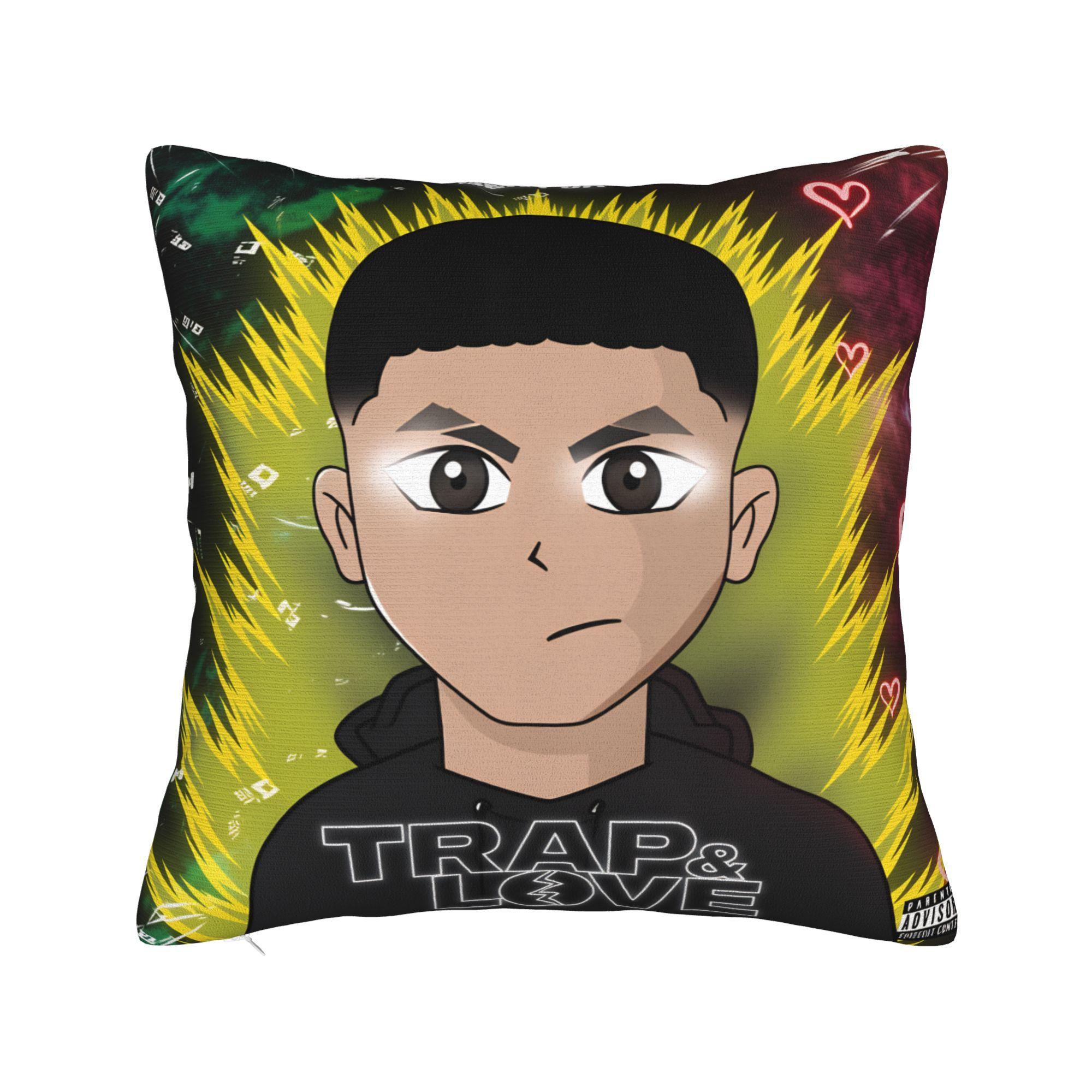 B-bENY Rapper JR Pillow Cover Vintage Pillow Case For Chair Sofa Home Decor Print Pillowcases Birthday Gift 16x16Inch