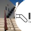 Handgreep voor Buitenstappen Trapleuning Creatieve Antislip Ergonomische U-Vormige Handgreep Handgreep