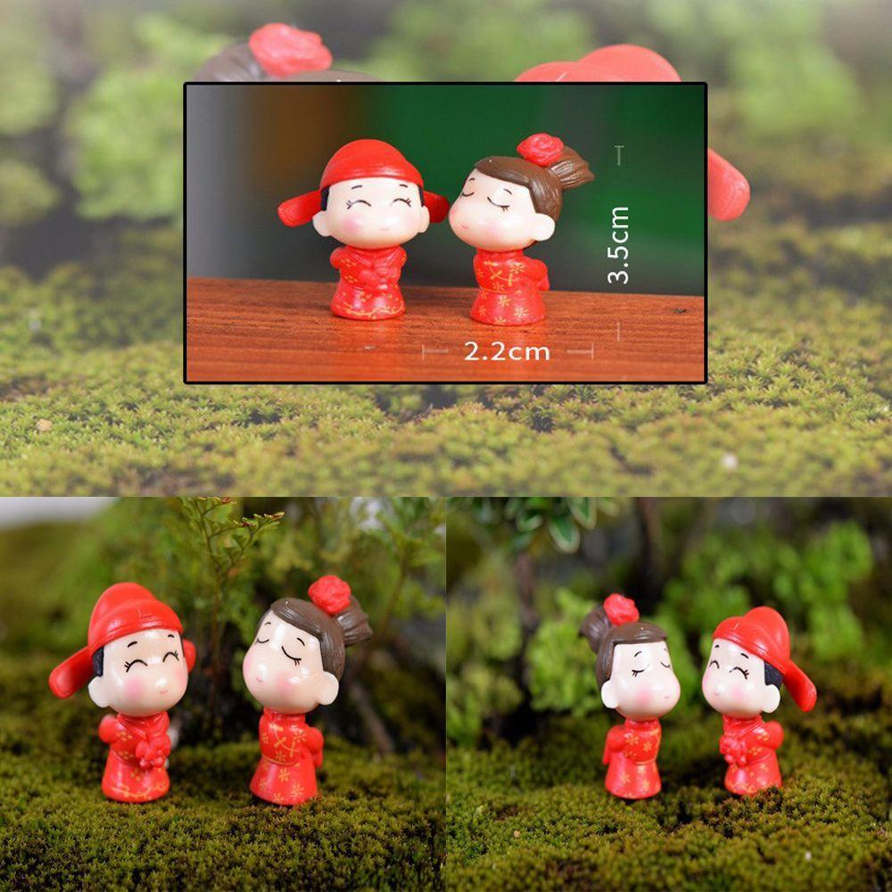 Bride and Bridegroom Valentine's Day Terrarium Miniatures Garden Decoration DIY Present